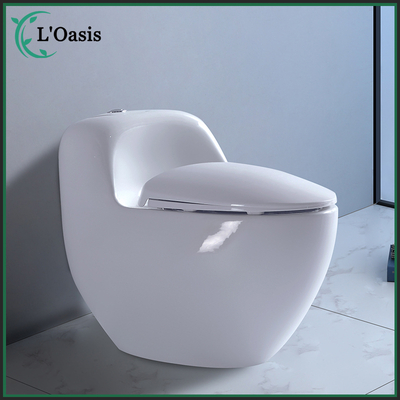 New Egg Shape Design Dual-Flush Ceramic One Piece Toilet for Hotel