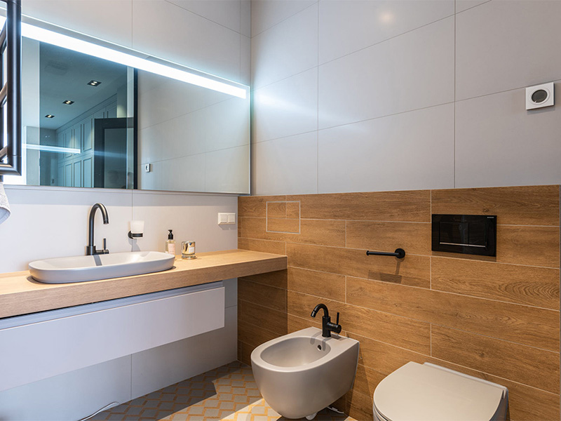 The bathroom is inconvenient to use, cause the original layout is wrong