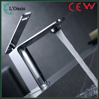 European CE Lavatory Washroom Zinc Handle Chrome Brass Bathroom Basin Water Sink Faucet Water Mixer Faucet Tap