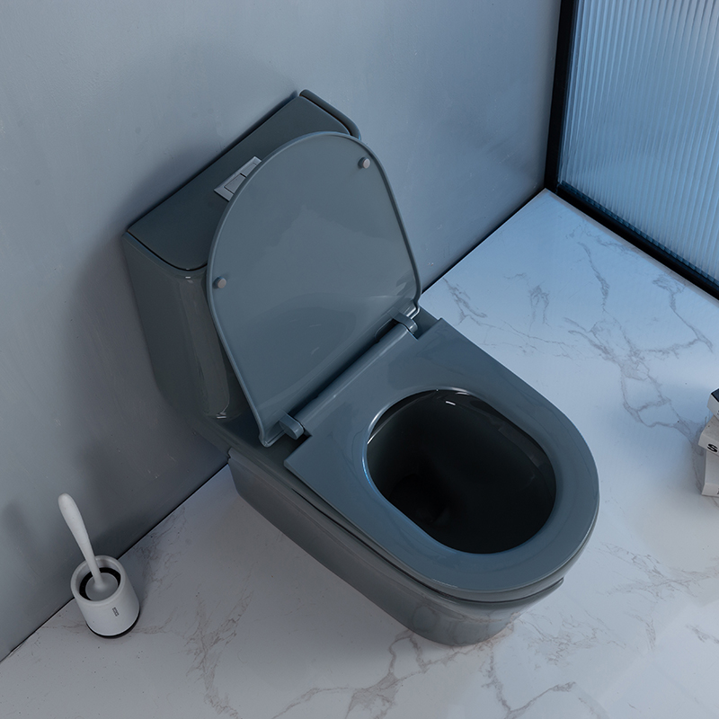 A2872 Siphonic One-Piece CUPC Certified Ceramic Bathroom Matte Black Toilet S-trap